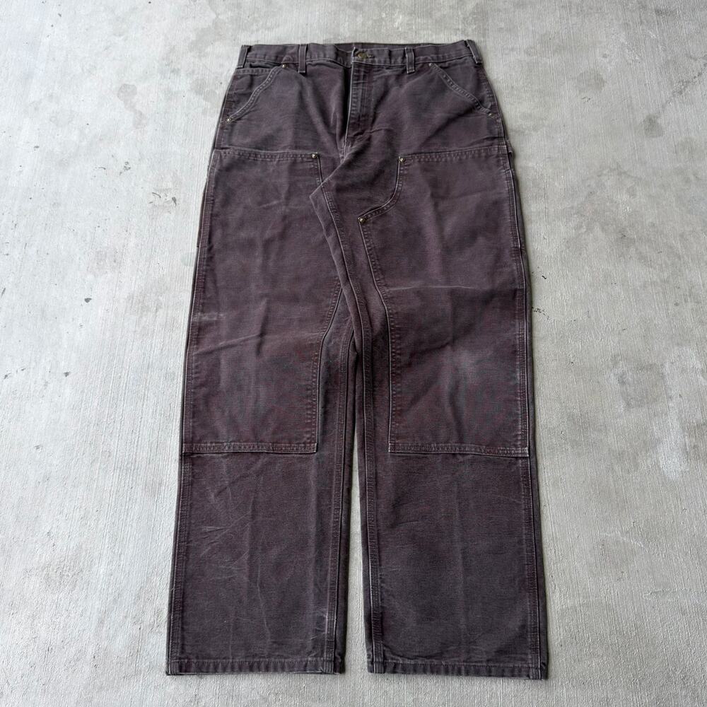 Carhartt brown double knee work wear carpenter pants